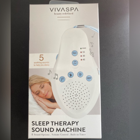 Other New Sleep Therapy Sound Machine 5 Sound Options Volume Control